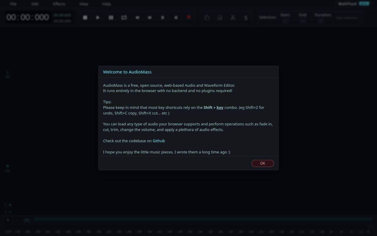 Screenshot of AudioMass