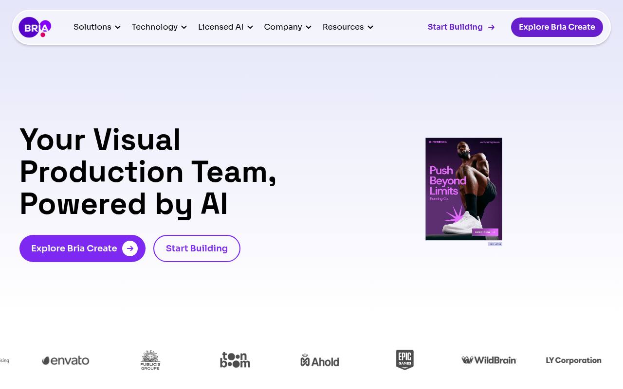 Screenshot of Bria