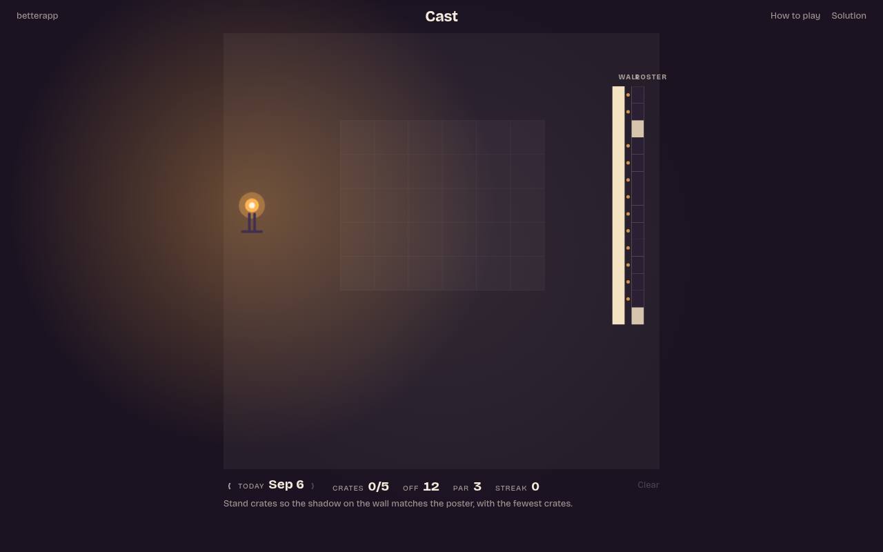Screenshot of Cast