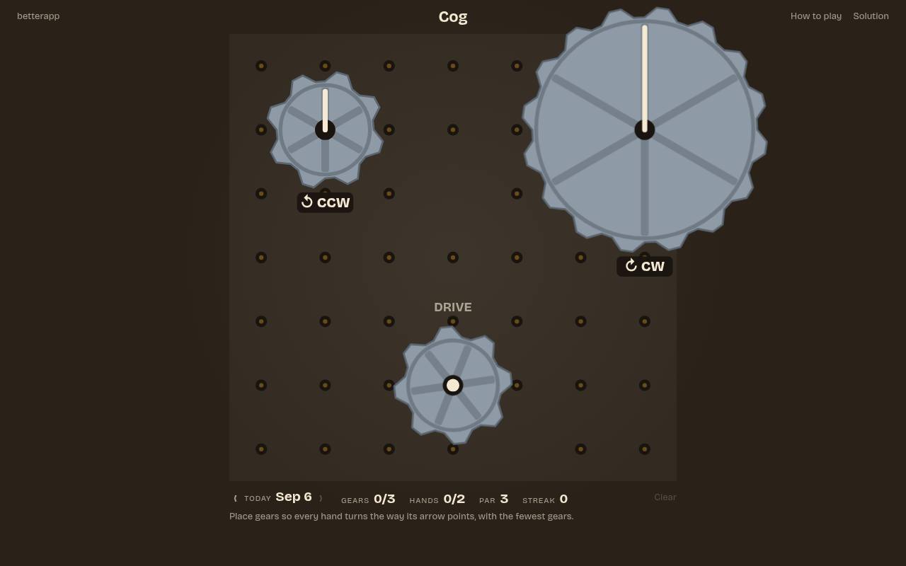 Screenshot of Cog