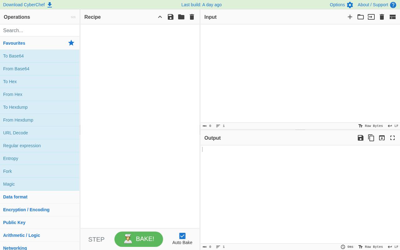 Screenshot of CyberChef