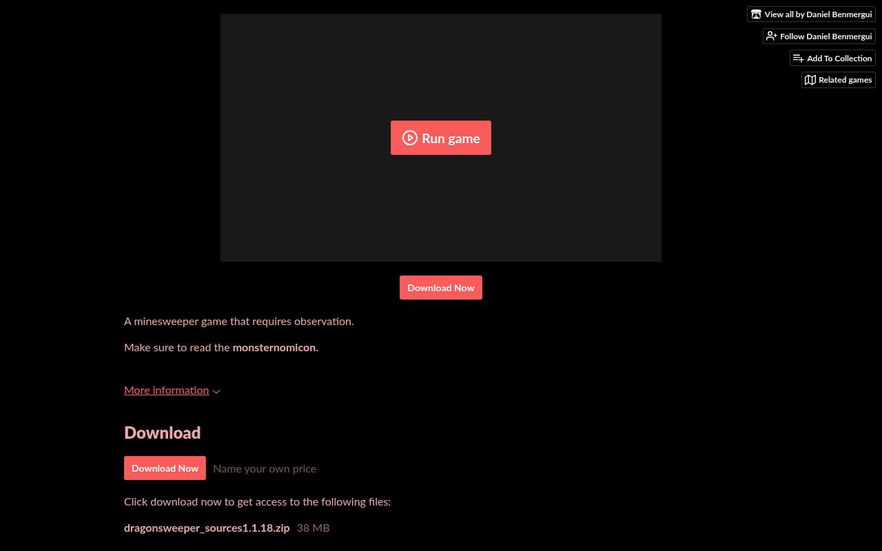 Screenshot of Dragonsweeper