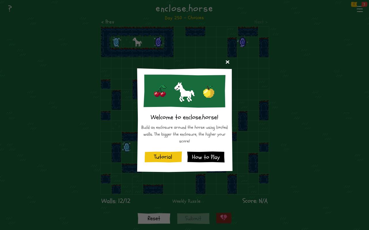 Screenshot of Enclose Horse