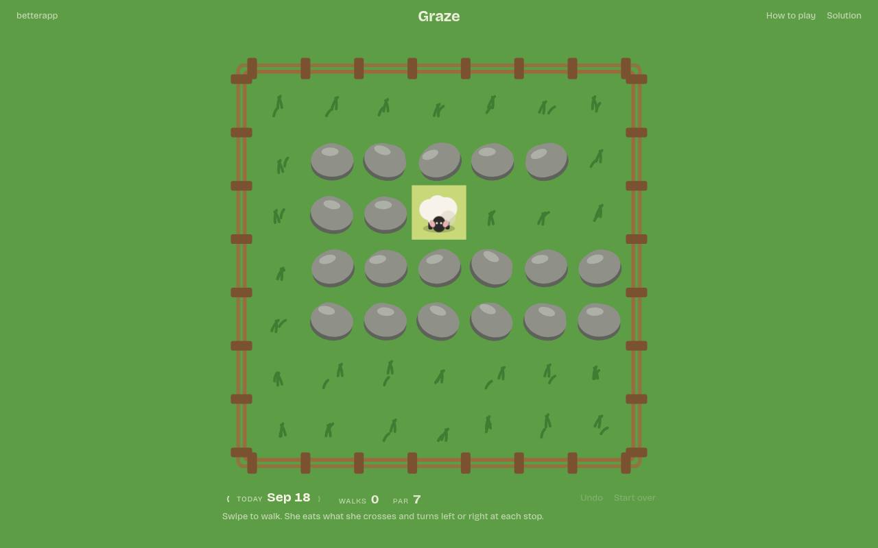 Screenshot of Graze