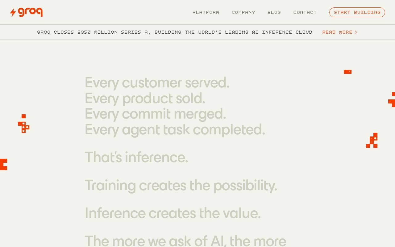 Screenshot of Groq