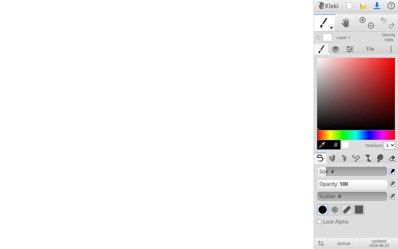 Screenshot of Kleki