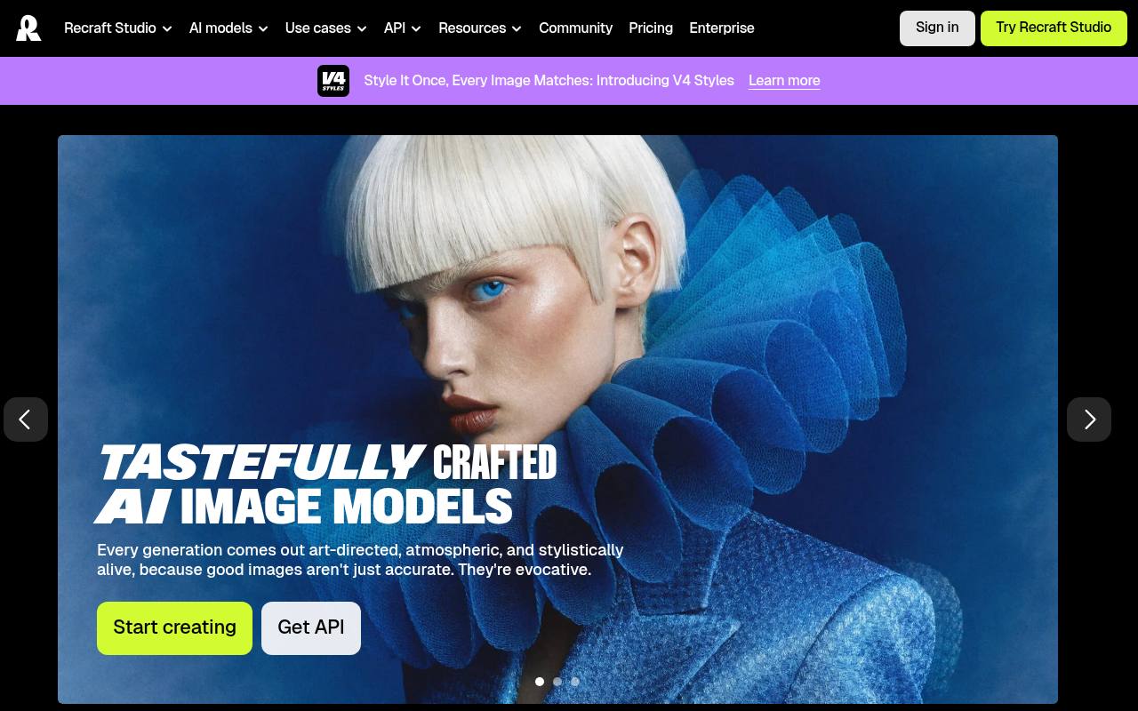 Screenshot of Recraft