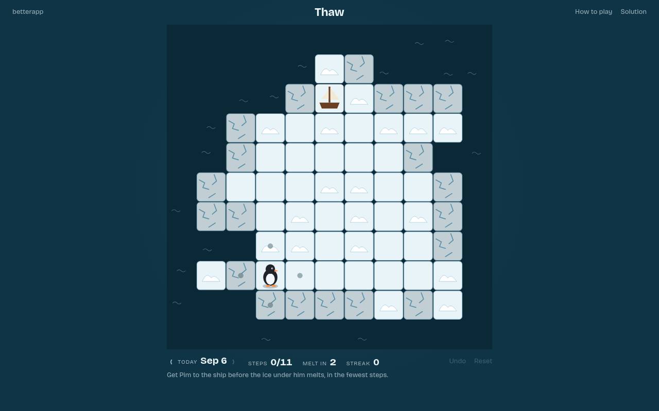 Screenshot of Thaw